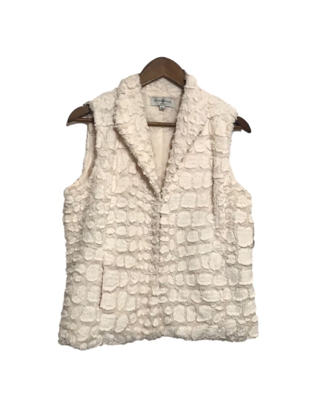 Kate & Rosy Faux Fur Vest Sz PL